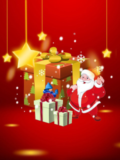 Обои We Wish You A Merry Christmas 240x320