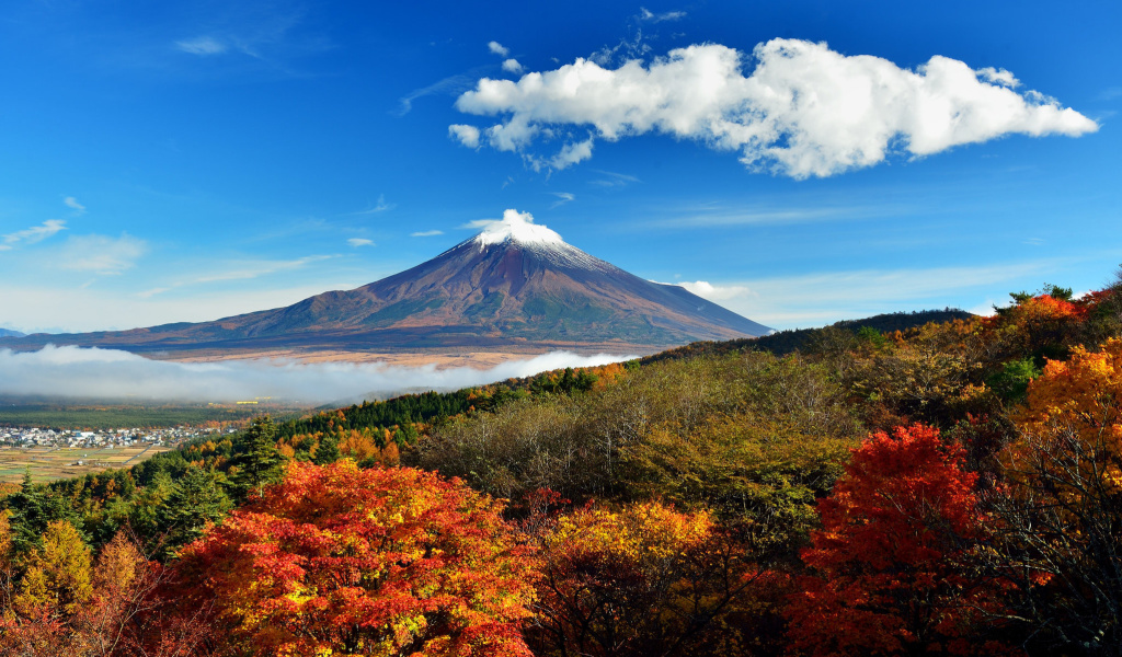 Screenshot №1 pro téma Mount Fuji 3776 Meters 1024x600