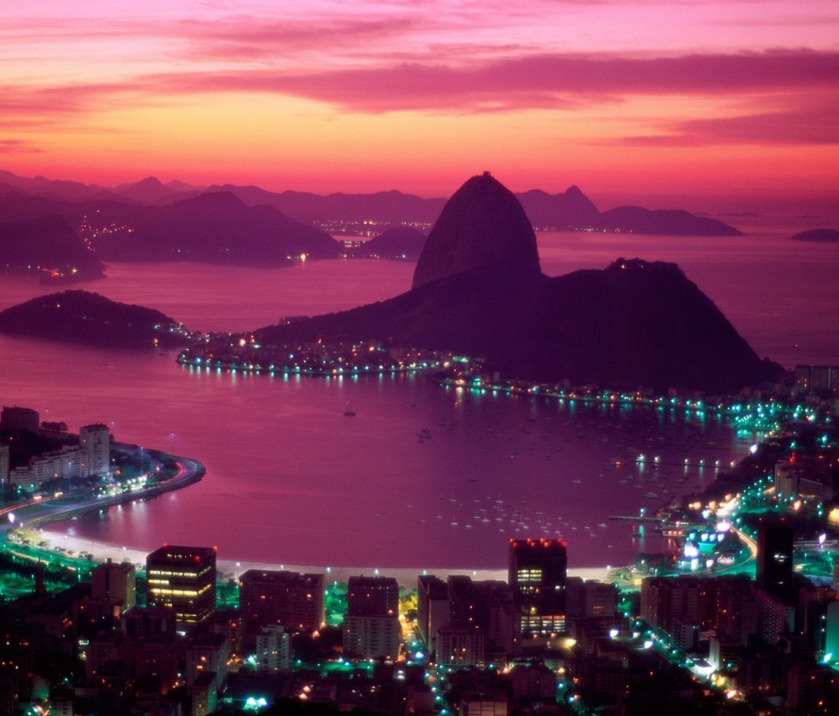 Screenshot №1 pro téma Sugarloaf Mountain Rio Brazil 1200x1024