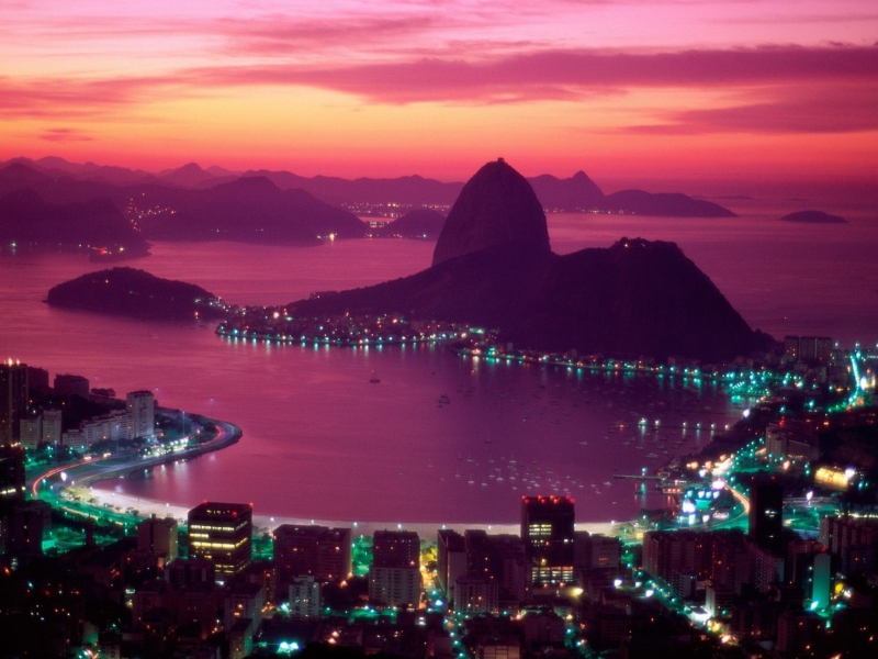 Das Sugarloaf Mountain Rio Brazil Wallpaper 800x600