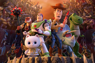 Toy Story That Time Forgot Wide - Obrázkek zdarma pro Samsung Galaxy Q
