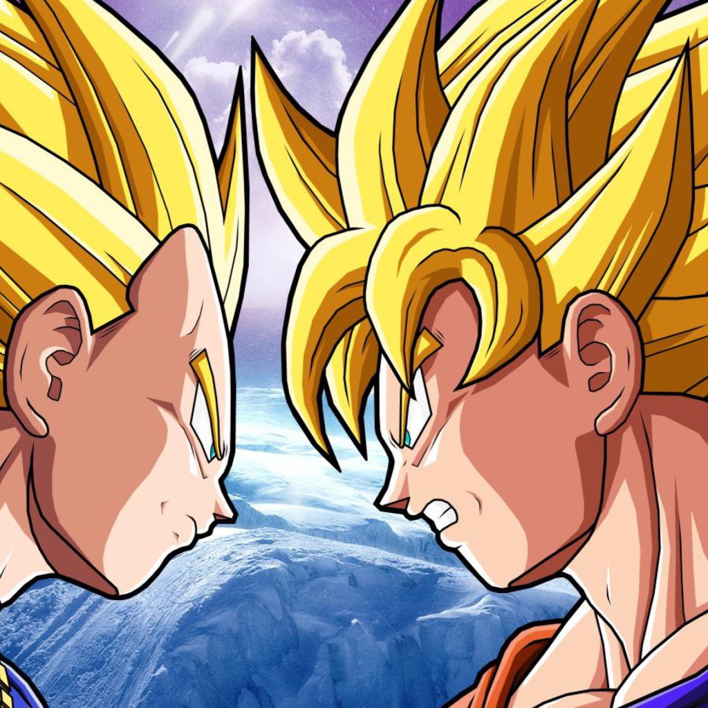 Das Goku Vs Vegeta Wallpaper 1024x1024