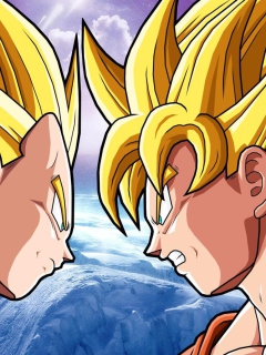 Screenshot №1 pro téma Goku Vs Vegeta 240x320