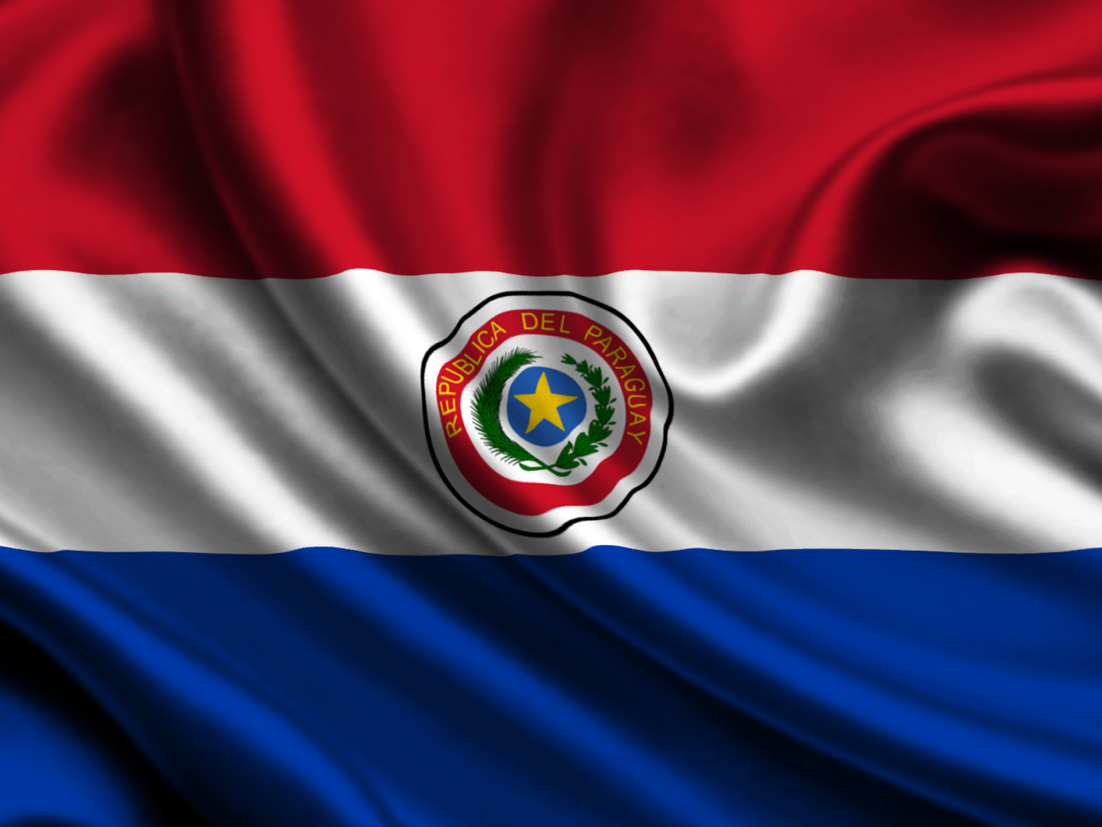 Das Flag of Paraguay Wallpaper 1600x1200