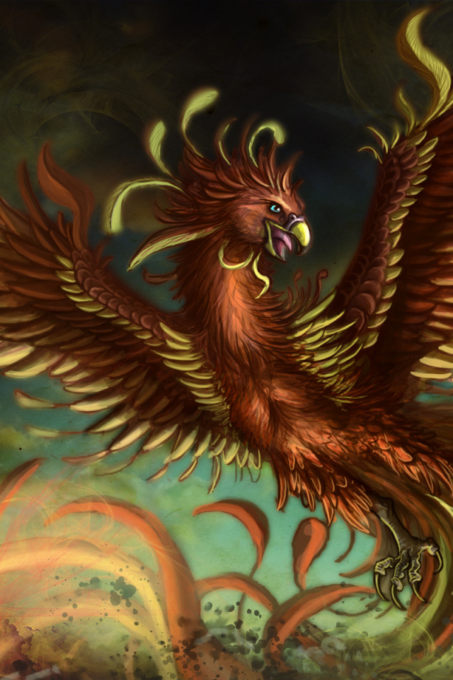 Screenshot №1 pro téma Mythology Phoenix Bird 640x960
