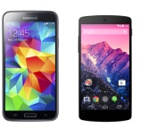 Samsung Galaxy S5 and LG Nexus screenshot #1 176x144