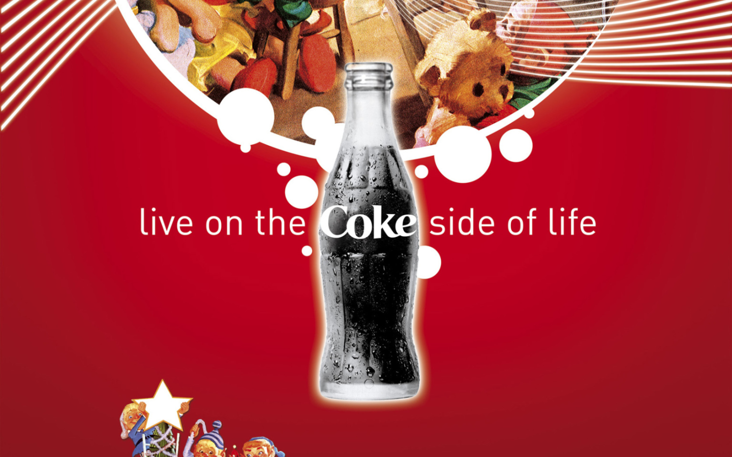 Screenshot №1 pro téma Coca Cola Santa Christmas 1440x900