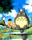 Das My Neighbor Totoro Anime Wallpaper 128x160