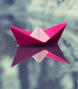 Pink Paper Boat - Obrázkek zdarma pro Nokia X1-00