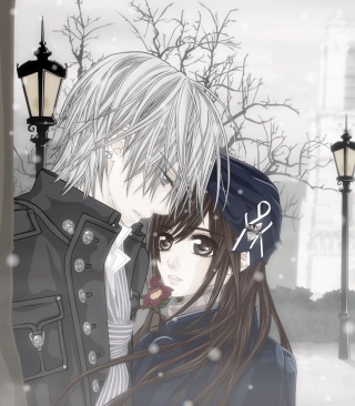 Cute Anime Couple - Obrázkek zdarma pro Nokia C1-00