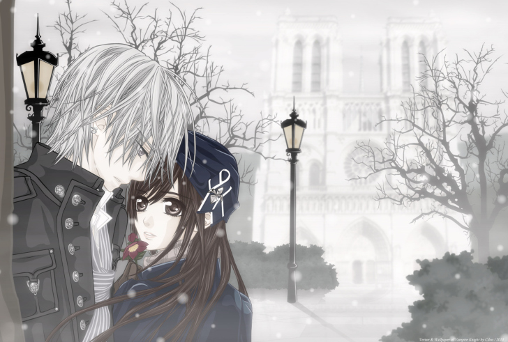 Fondo de pantalla Cute Anime Couple