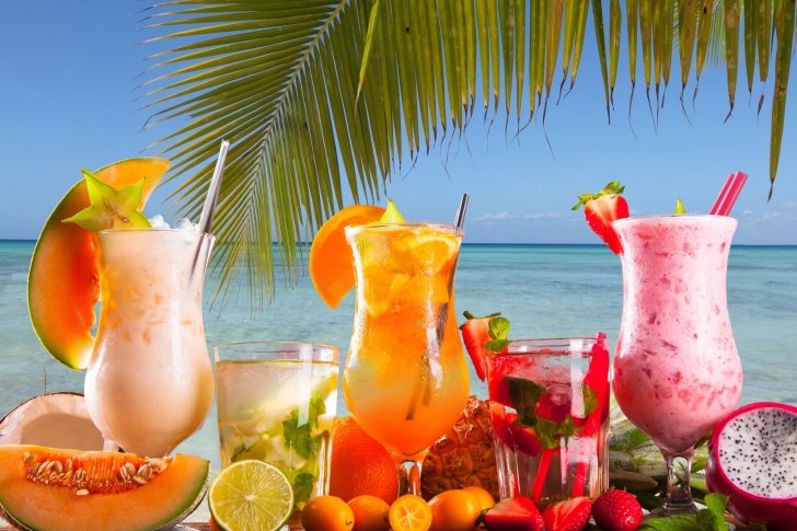 Summer Tropics Cocktail wallpaper