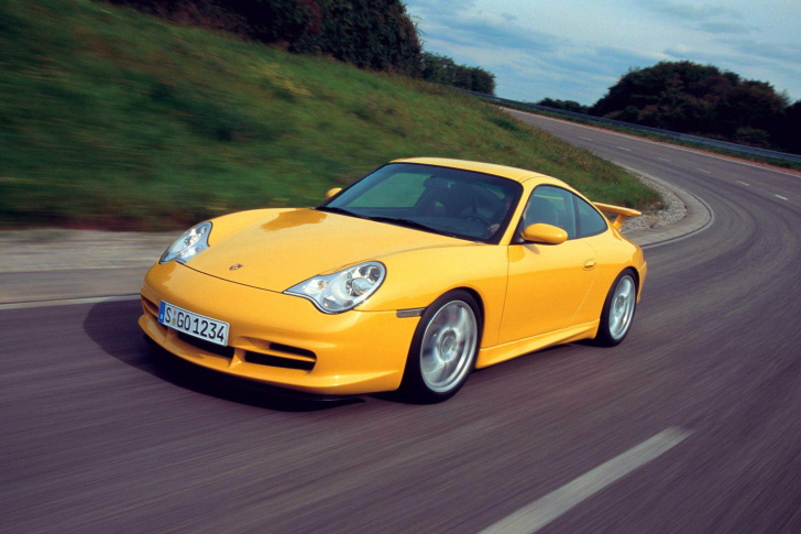 Sfondi Yellow Porsche