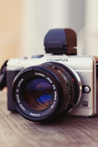 Olympus DSLR Camera wallpaper 320x480