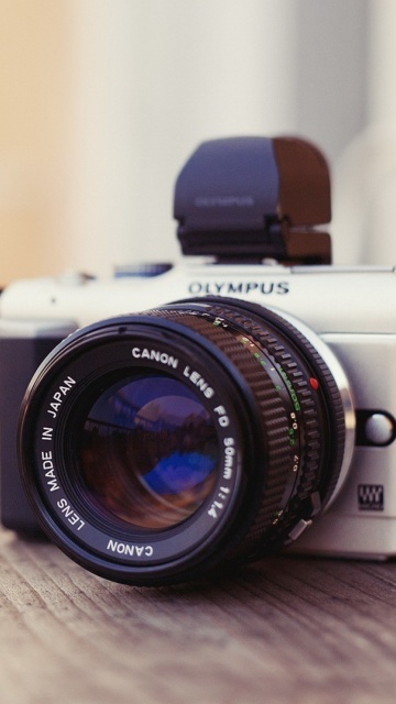 Fondo de pantalla Olympus DSLR Camera 360x640