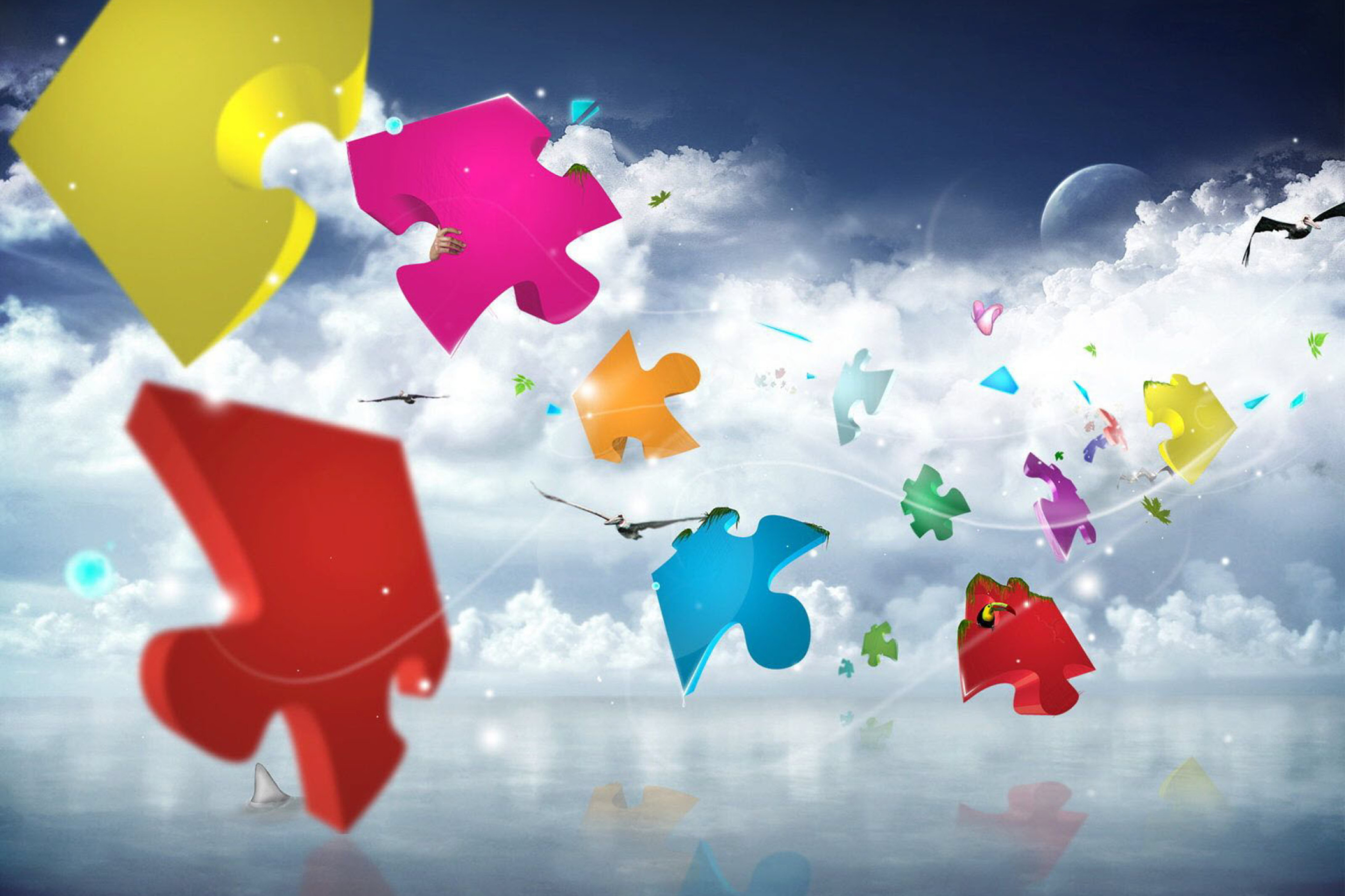 Обои Colorful Puzzle 2880x1920