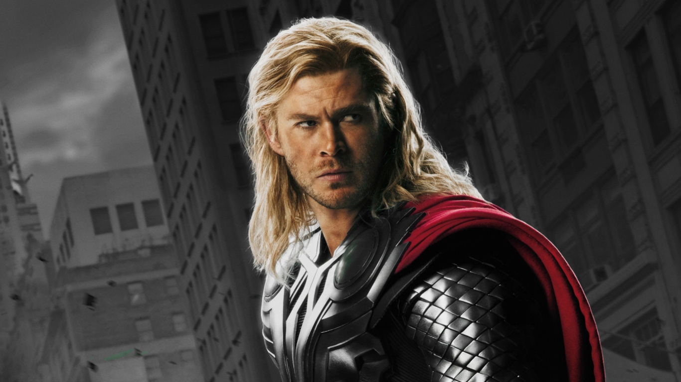 Screenshot №1 pro téma Thor - The Avengers 2012 1366x768