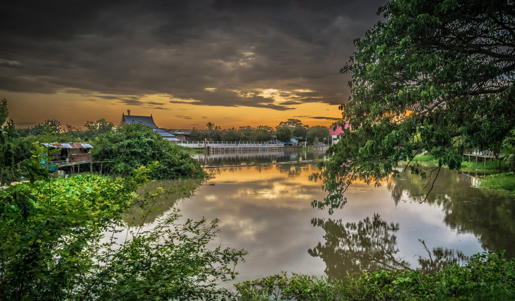 Screenshot №1 pro téma Asian River Landscape 1024x600