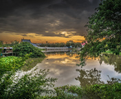 Fondo de pantalla Asian River Landscape 176x144