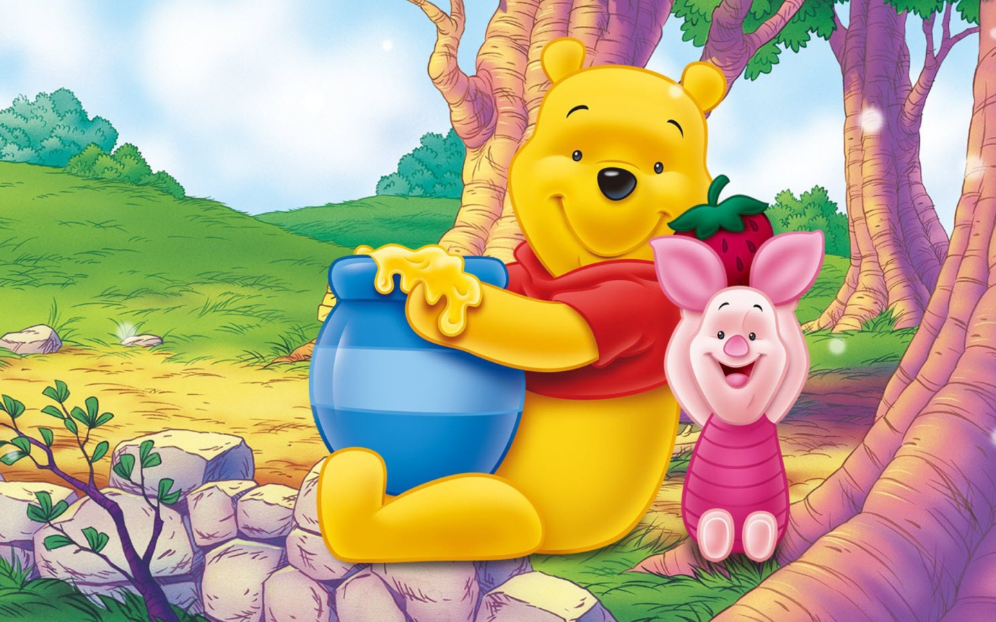 Screenshot №1 pro téma Winnie Pooh 1440x900