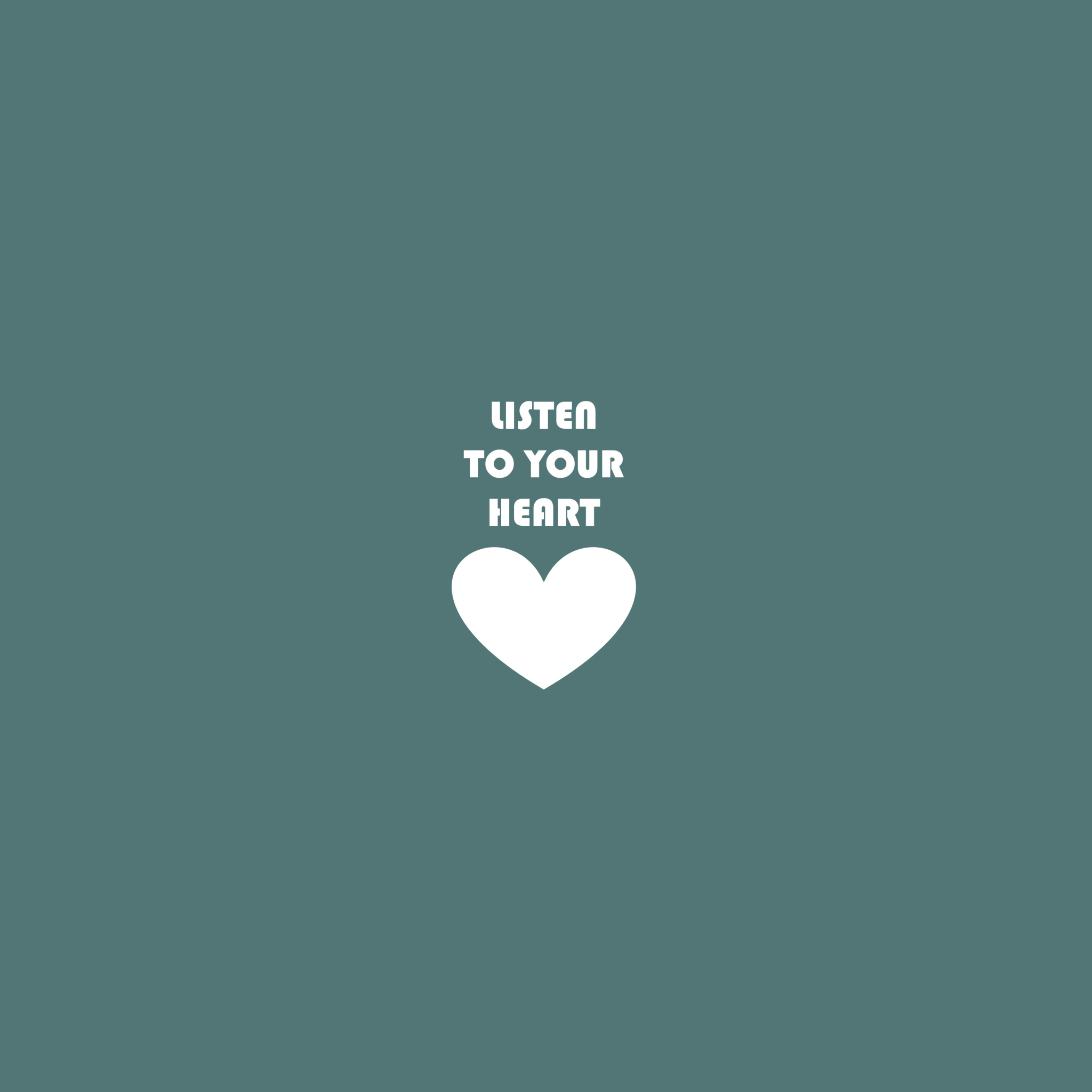 Das Listen To Your Heart Wallpaper 2048x2048