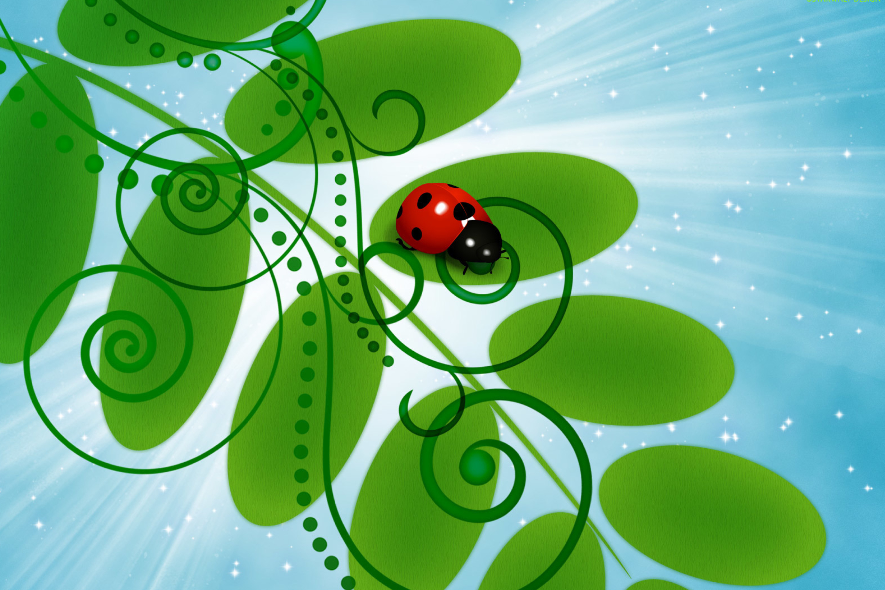 Screenshot №1 pro téma 3D Ladybug 2880x1920