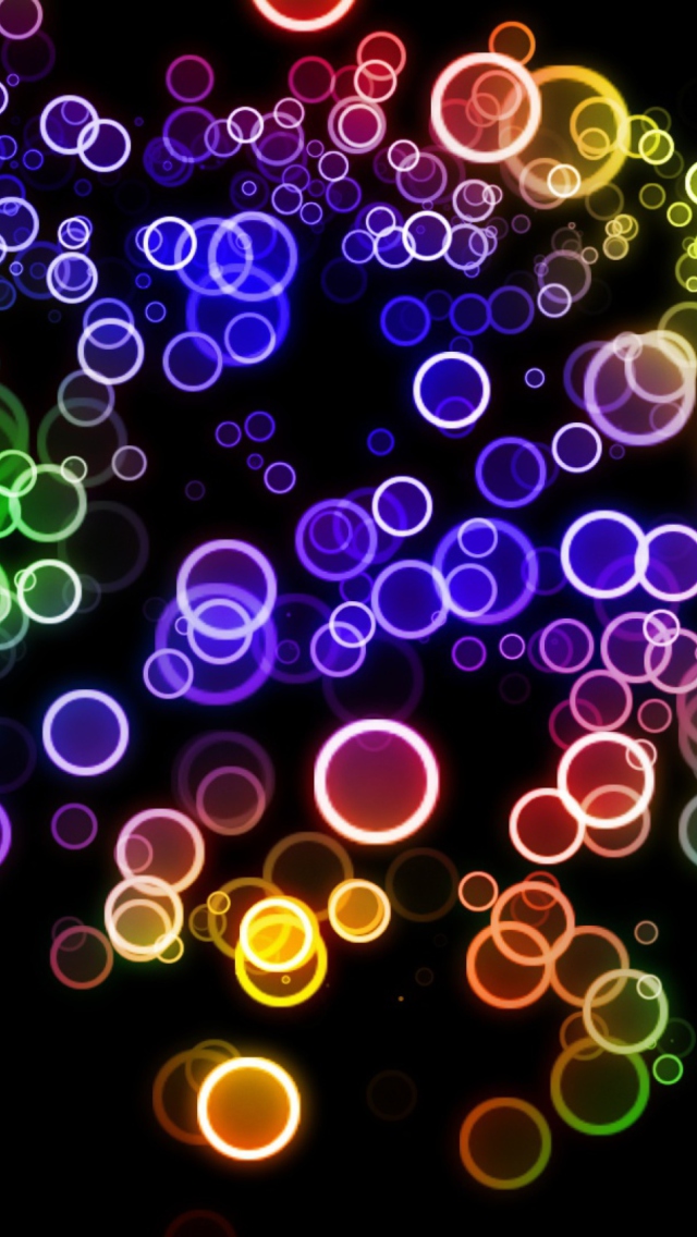 Das Colorful Circles Wallpaper 640x1136