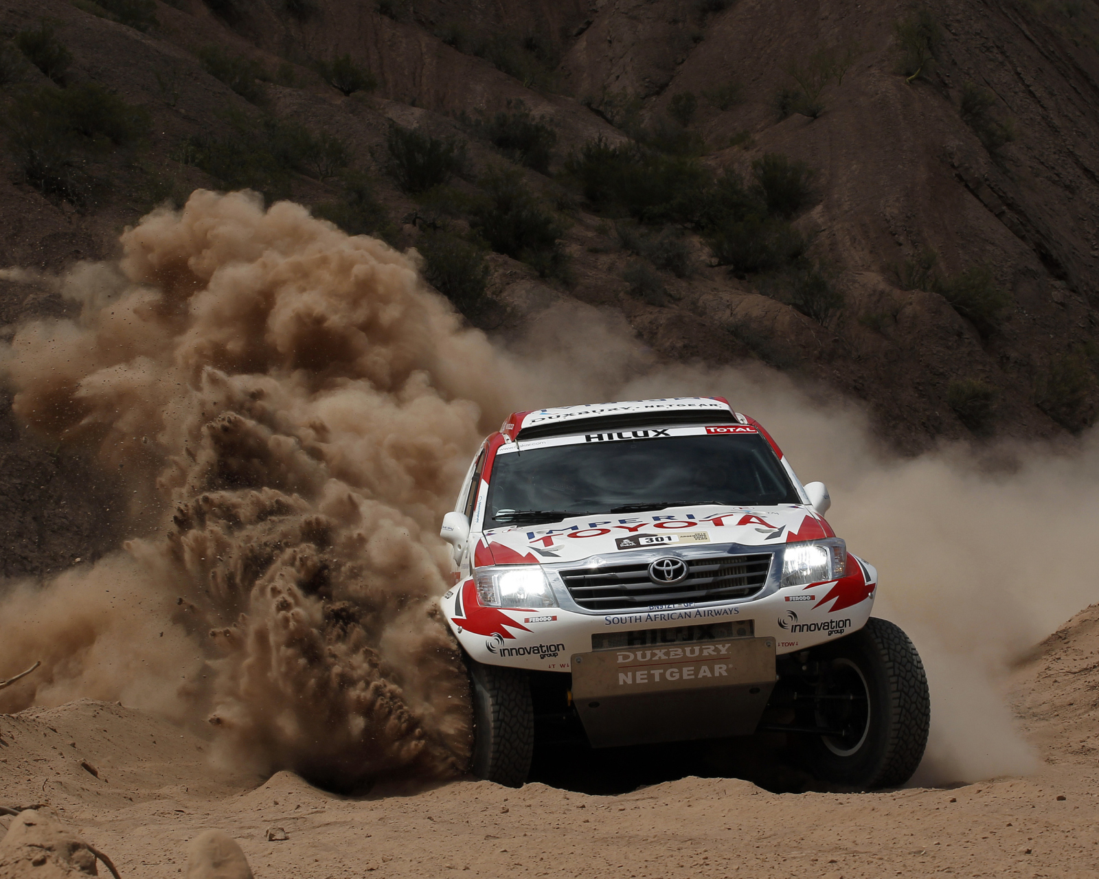 Das Toyota - Rally In Dakar Wallpaper 1600x1280