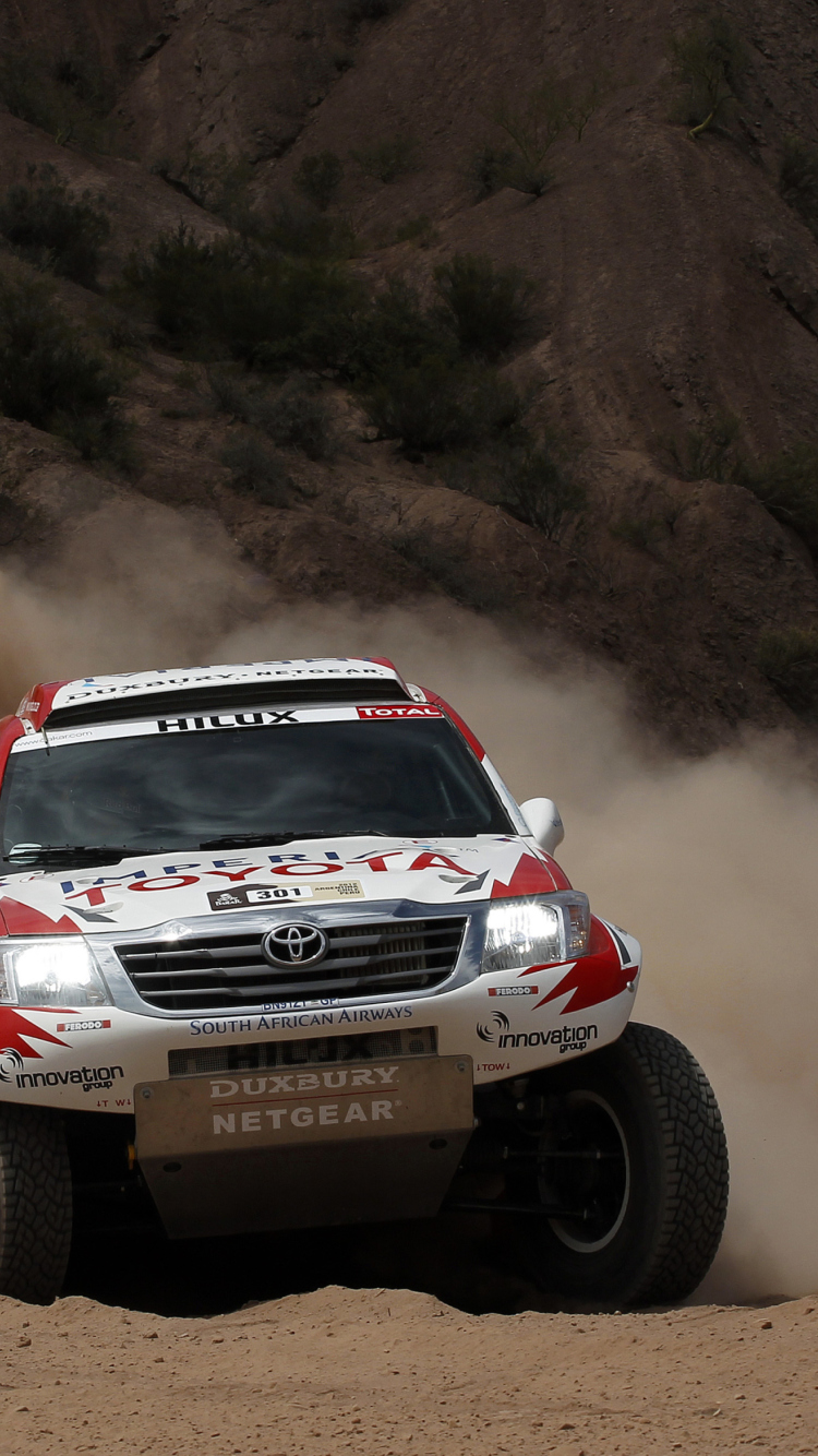 Screenshot №1 pro téma Toyota - Rally In Dakar 750x1334