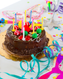Birthday Cake With Candles wallpaper 128x160
