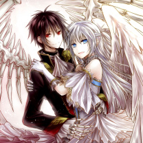 Fondo de pantalla Anime Angel And Demon Love 208x208