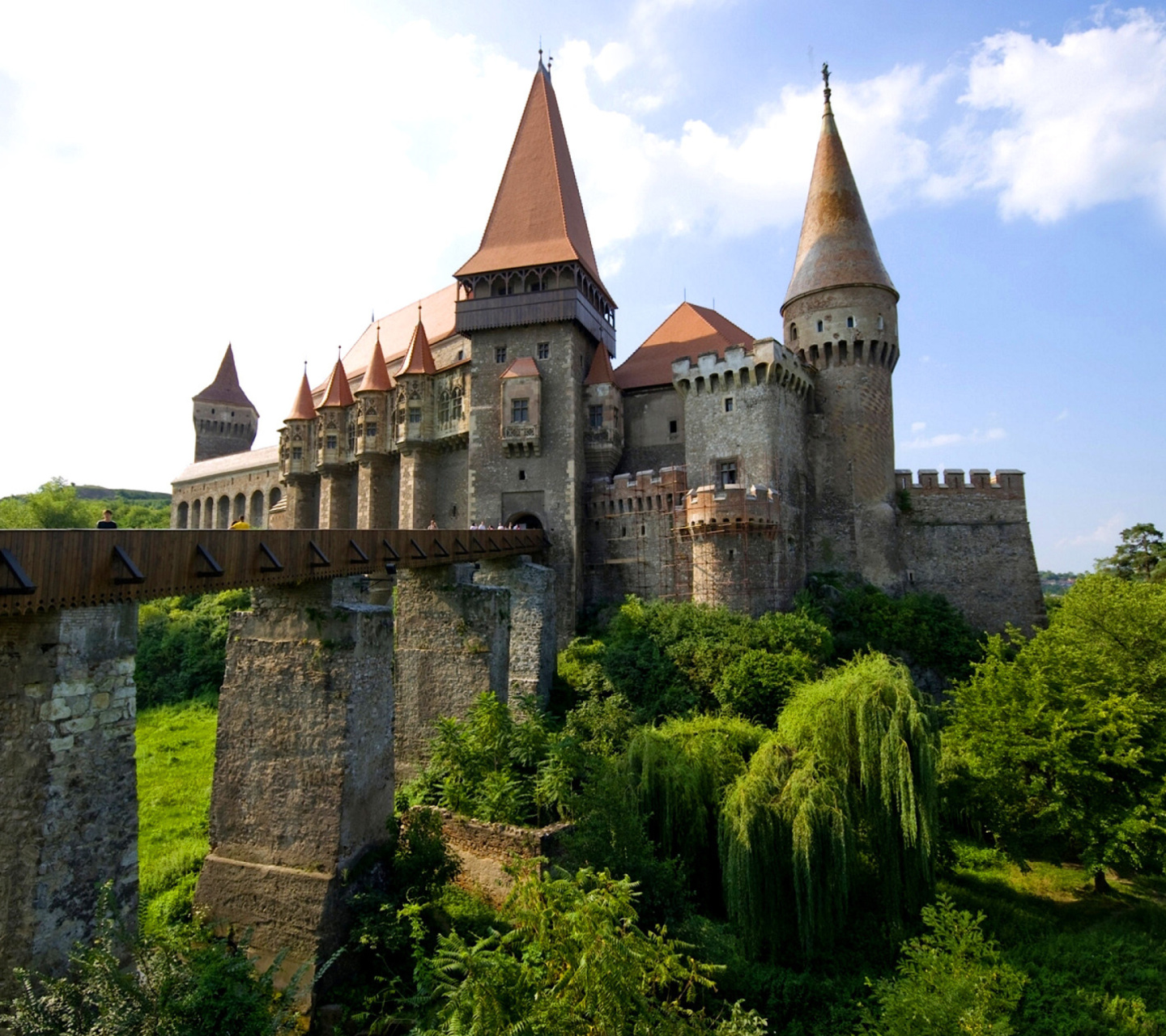 Fondo de pantalla Corvin Castle in Romania, Transylvania 1440x1280