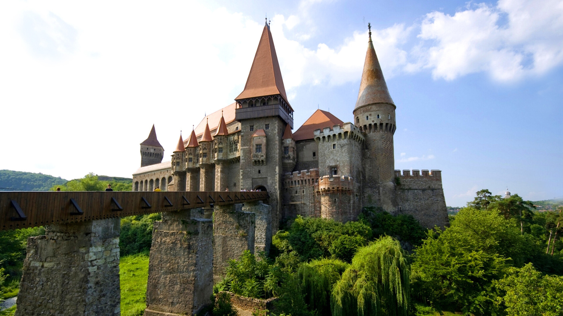 Fondo de pantalla Corvin Castle in Romania, Transylvania 1920x1080