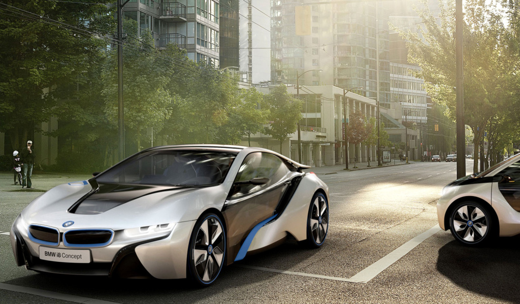 Screenshot №1 pro téma BMW i8 1024x600