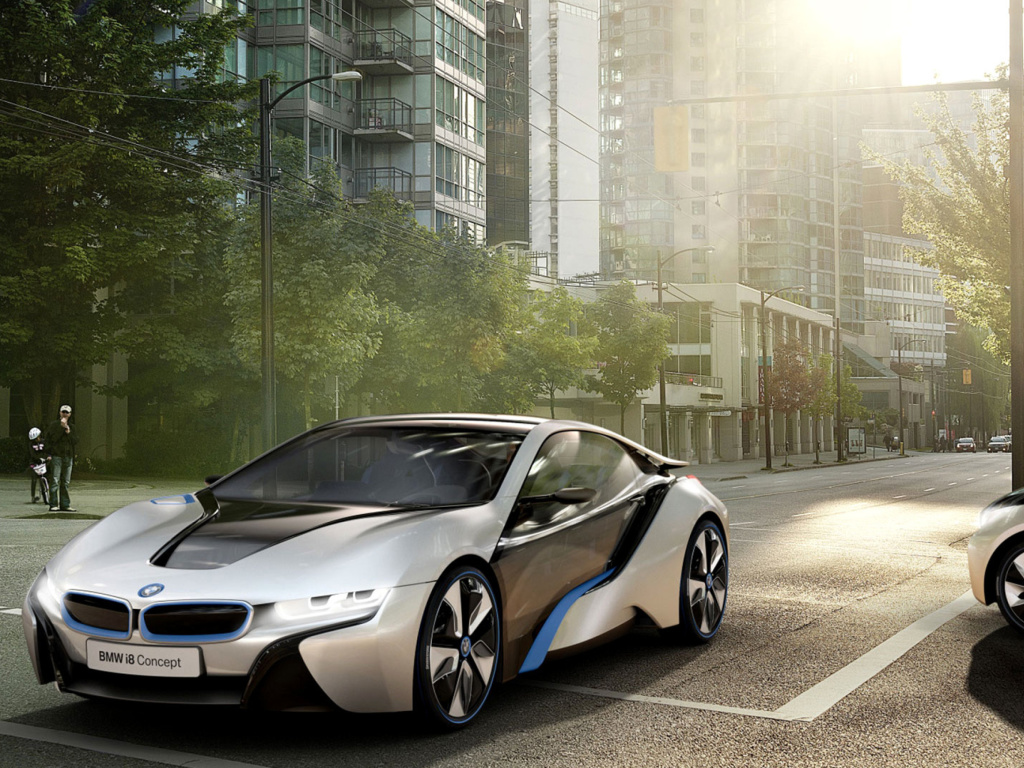 Screenshot №1 pro téma BMW i8 1024x768