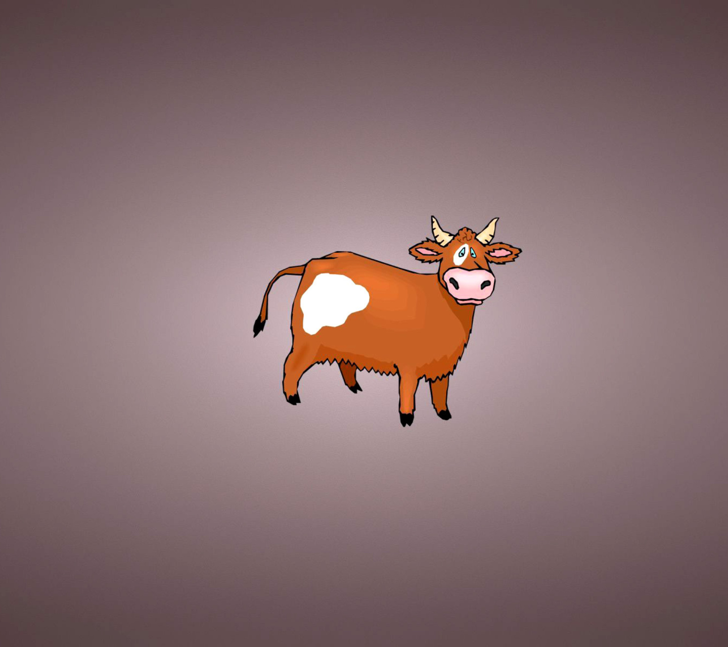 Fondo de pantalla Funny Cow 1440x1280