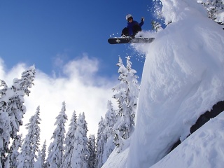 Snowboarding GoPro HD Hero wallpaper 320x240