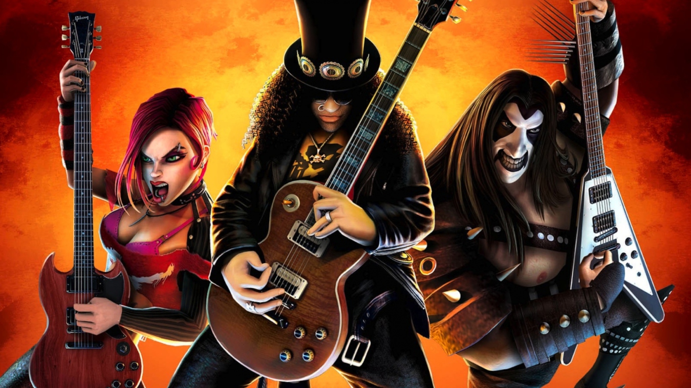 Screenshot №1 pro téma Guitar Hero Warriors Of Rock 1366x768
