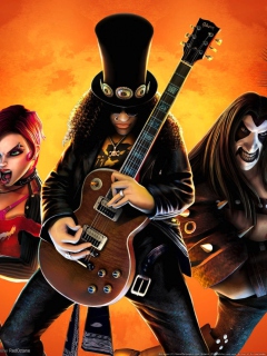 Das Guitar Hero Warriors Of Rock Wallpaper 240x320