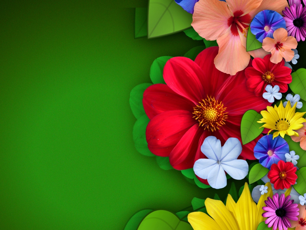 Screenshot №1 pro téma Flowers 1024x768