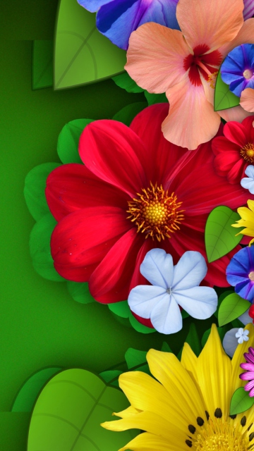 Обои Flowers 360x640