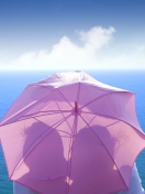 Screenshot №1 pro téma Romance Behind Pink Umbrella 132x176