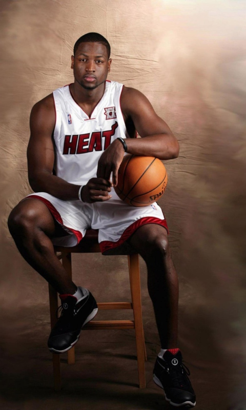 Sfondi Dwyane Wade - Miami Heat 480x800