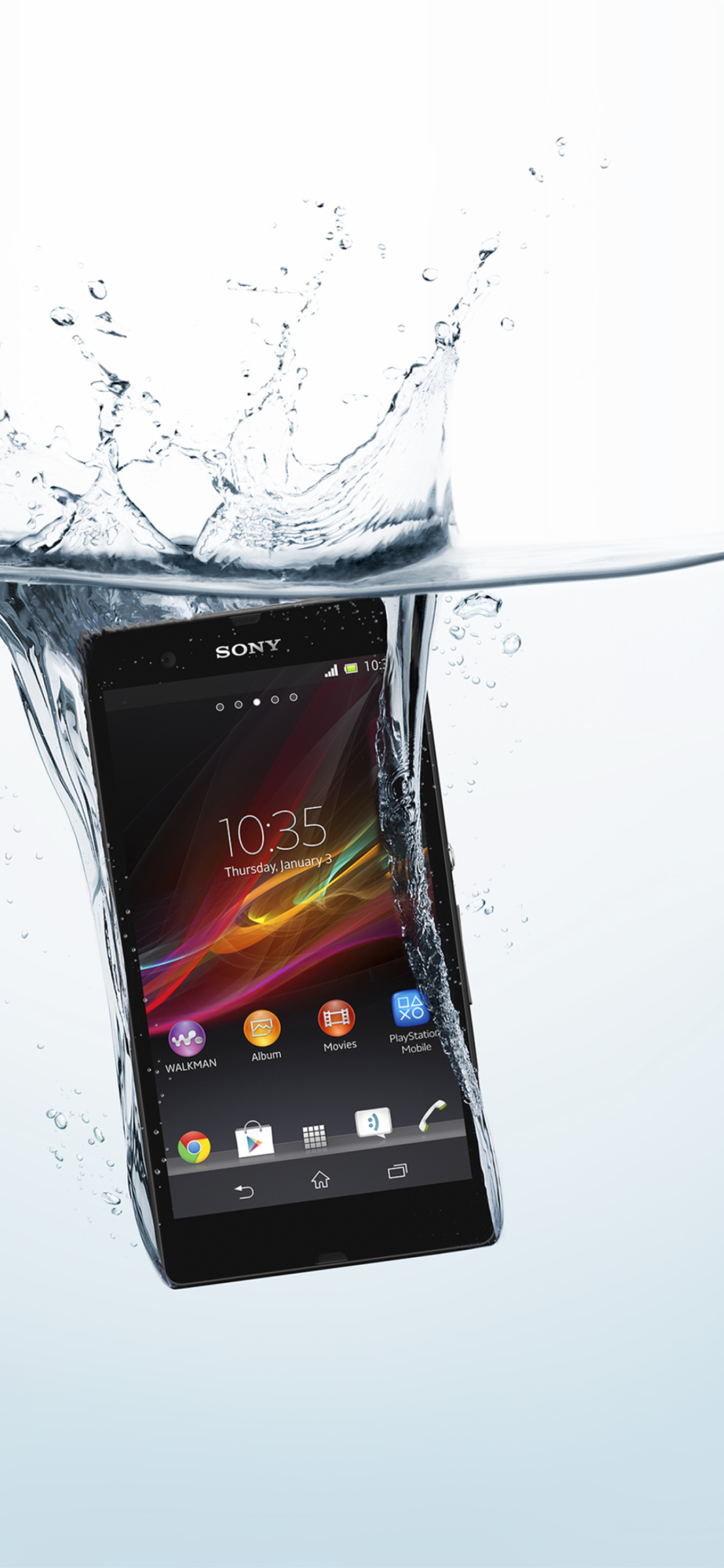 Screenshot №1 pro téma Sony Xperia Z In Water Test 1170x2532