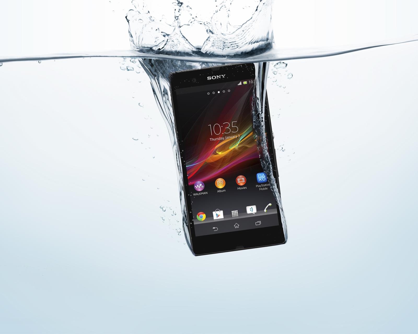 Screenshot №1 pro téma Sony Xperia Z In Water Test 1600x1280