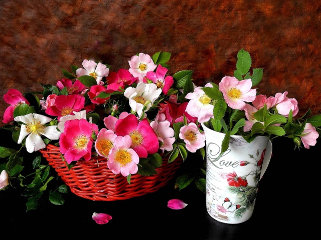 Sweetheart flowers wallpaper 640x480