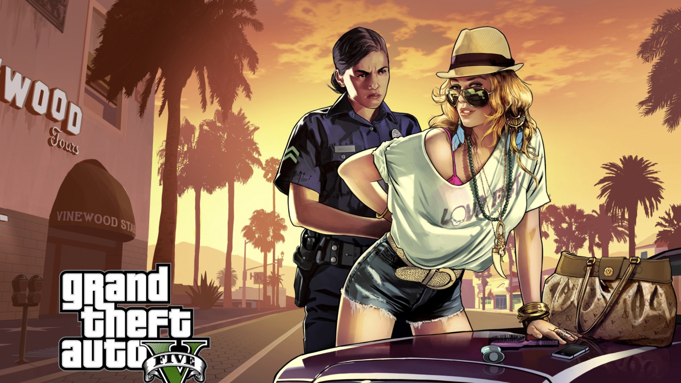 2013 Grand Theft Auto Gta wallpaper 1366x768