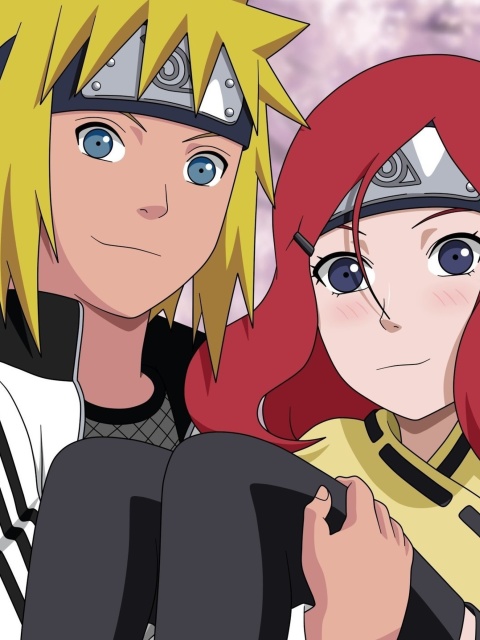 Minato Namikaze And Kushina Uzumaki screenshot #1 480x640