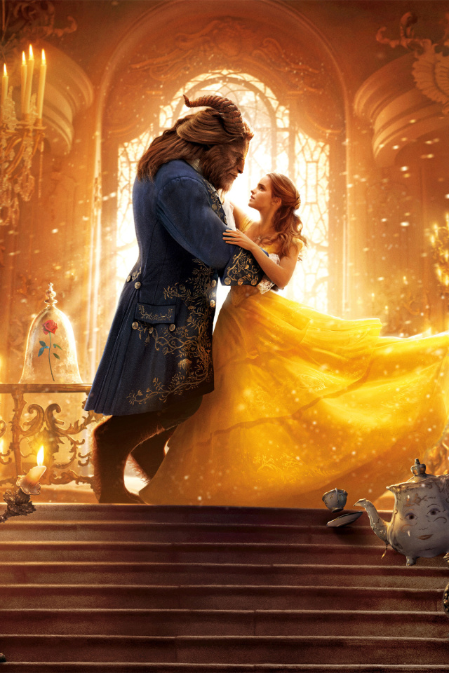 Fondo de pantalla Beauty and the Beast HD 640x960