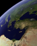Sfondi Earth From Space 128x160